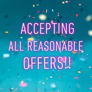 Accepting all reasonable offers! Closet clearout!